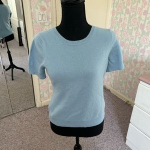 investments cashmere short sleeve shirt size M